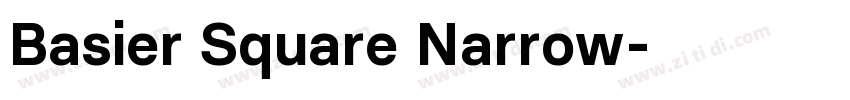 Basier Square Narrow字体转换